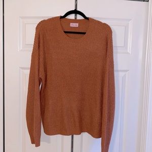 Medium Pink Lily Boutique Rust Colored Sweater